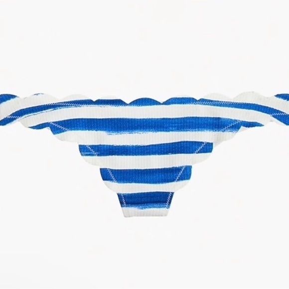 Marysia Swim Blue and White Scalloped Bikini - Picture 2 of 7
